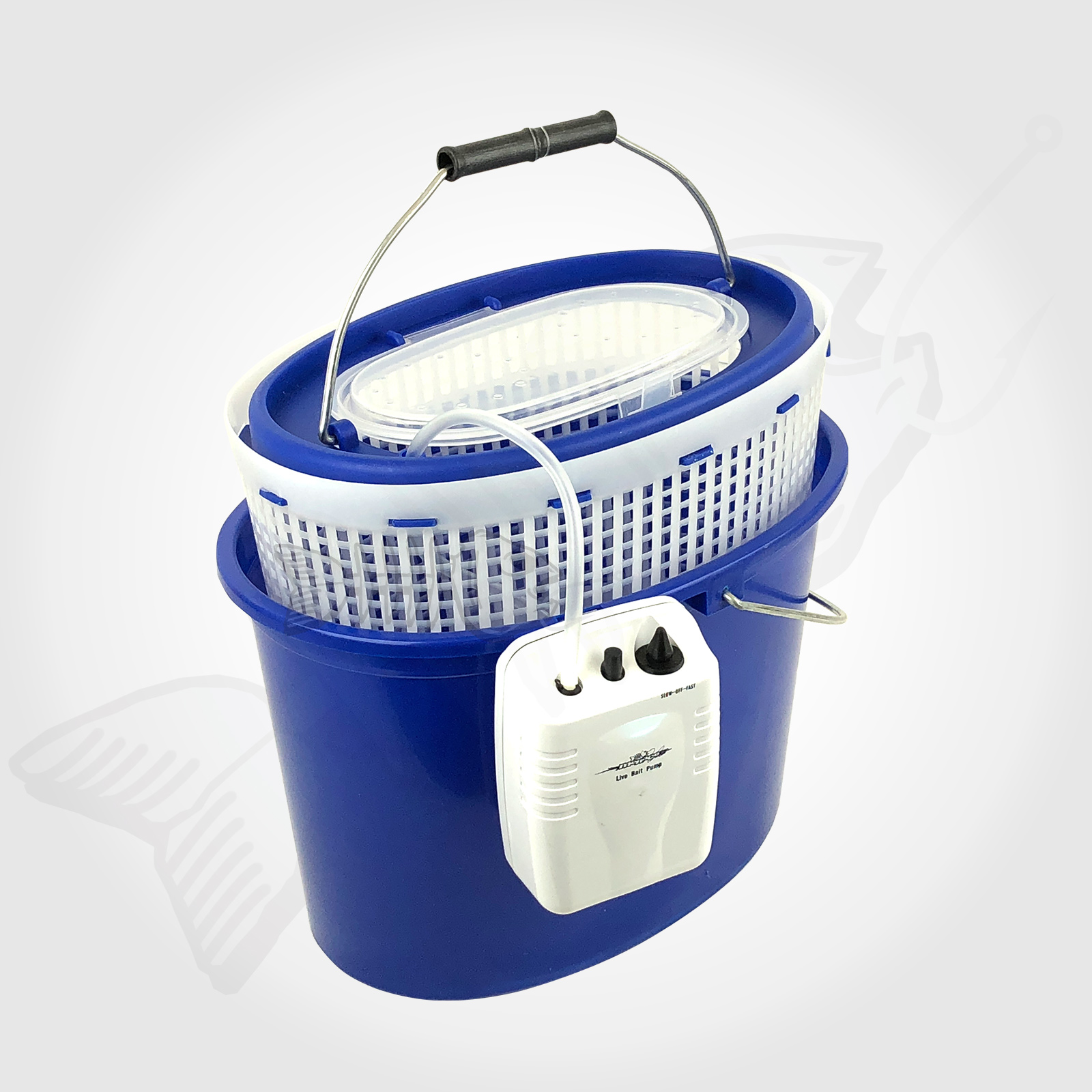 5L 3in1 LIVE BAIT BUCKET & Free Aerator Pump - 120+ hrs run time